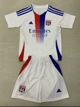 24/25 Lyon Home Kids Soccer Jersey