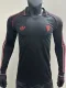 24/25 Man Utd Black Leisure Long Sleeve Player Version Retro Soccer Jersey