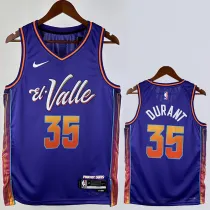 23/24 SUNS DURANT #35 Purple City Edition Top Quality Hot Pressing NBA Jersey