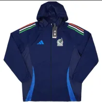 24/25 Mexico Royal Blue Hooded Windbreaker