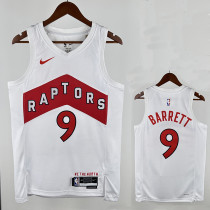22/23 Raptors Home BARRETTF # 9 White Top Quality Hot Pressing NBA Jersey