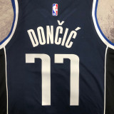 22/23 Dallas Mavericks DONCIC #77 Black Top Quality Hot Pressing NBA Jersey (Trapeze Edition)飞人版