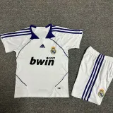 2007/2008  RMA Home Kids Retro Soccer Jersey