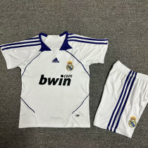 2007/2008  RMA Home Kids Retro Soccer Jersey