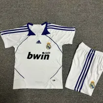 2007/2008  RMA Home Kids Retro Soccer Jersey