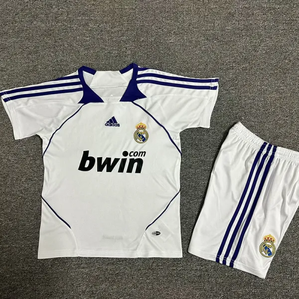 2007/2008  RMA Home Kids Retro Soccer Jersey