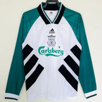 1993/1995 LIV Away Long Sleeve Retro  Soccer Jersey(长袖）