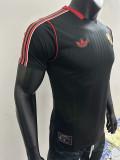 2025 Man Utd leisure Black Special Edition Player Version Soccer Jersey
