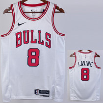 22/23 BULLS LAVINE #8 White Top Quality Hot Pressing NBA Jersey
