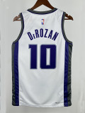 22/23 Kings DeROZAN #10 White Home Top Quality Hot Pressing NBA Jersey