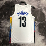 22/23 Nets HARDEN #13 White City Edition Top Quality Hot Pressing NBA Jersey