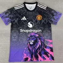 25/26  Man Utd  Purple  Black Lion's Head Training Shirts