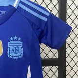 24/25  Argentina Away Kids Soccer Jersey