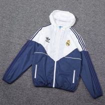 23/24 RMA White Royal Blue Windbreaker