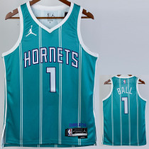 22/23 HORNETS BALL #1 Green Away Top Quality Hot Pressing NBA Jersey
