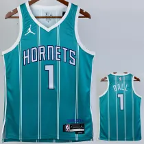 22/23 HORNETS BALL #1 Green Away Top Quality Hot Pressing NBA Jersey