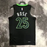 22/23 TIMBERWOLVES ROSE #25 Black Top Quality Hot Pressing NBA Jersey (Trapeze Edition)