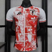 24/25 Japan Whit & Orange  Comic  Player Version Soccer Jersey