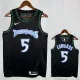 Timberwolves EDWARDS #5 Black Edition Top Quality Hot Pressing NBA Jersey