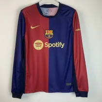 24/25 BAR Home Long sleeve Fans Soccer Jersey ('Spotify')长袖
