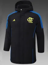 24/25 Flamengo Black Hooded Cotton Coat 黑连帽棉衣