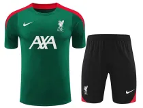 24/25 LIV Green Training Short Suit(绿色红肩）
