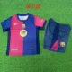 24/25 BAR Home Kids  Player Version  Soccer Jersey(大胸花）