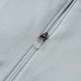 25/26  JUV Light Gray  Half Pull Tracksuit  (半拉链)
