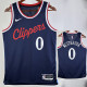 24/25 Clippers WESTBROOK #0 Navy Blue Away Top Quality Hot Pressing NBA Jersey