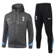 24/25 TOT Grey Hooded  Tracksuit(Add Fluff)  (连帽加绒F604)
