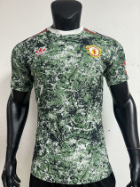 24/25 Man Utd  Co Branded Green Gray Playe Version Soccer Jersey