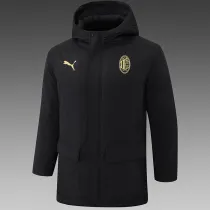 24/25 ACM  Black Hooded Cotton Coat G253金色队标