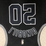 22/23 SA Spurs GINOBILI #20 Black Top Quality Hot Pressing NBA Jersey (Retro Logo)