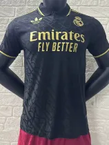 24/25 RMA Black Steel Pattern Edition Player Version Soccer Jersey