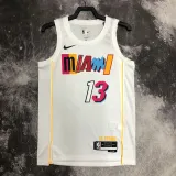 22/23 HEAT ADERAYO #13 White City Edition Top Quality Hot Pressing NBA Jersey