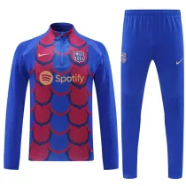 24/25 BAR Blue Inkjet  Player version Half Pull Tracksuit  (球员版、半拉链)