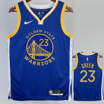 22/23 WARRIORS GREEN #23 Blue Top Quality Hot Pressing NBA Jersey (V领)