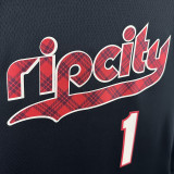 23/24 Trail Blazers SIMMONS #1 Black City Edition Top Quality Hot Pressing NBA Jersey