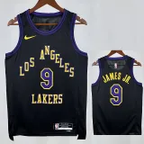 22/23 LAKERS BROWNIES # 9 Black City EditionTop Quality Hot Pressing NBA Jersey(城市黑、圆领)
