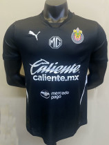 24/25 Chivas Black Goalkeeper Player Version Soccer Jersey
