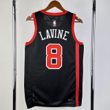 23/24 BULLS LAVINE #8 Black City Edition Top Quality Hot Pressing NBA Jersey