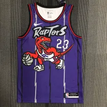 Raptors VANVLEET #23 Purple Retro Top Quality Hot Pressing NBA Jersey