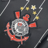 2011/2012 Corinthians Black Retro Soccer Jersey