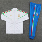 24/25 Italy White Jacket Tracksuit #01(白衫*蓝裤）