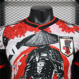 24/25 Japan Red and Black Blade Warriors Player Version Soccer Jersey