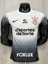 24/25 Corinthians Home Player Version Soccer Jersey(Print all sponsors/全广告）