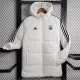 23/24 Bayern White Hooded Cotton Coat Black Edge (黑色边) 棉衣