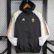24/25 Argentina Black & White Hooded Windbreaker(白袖）