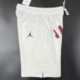 24/25 JOR White Grey Cotton shorts(005、前横大JOR标、全棉)