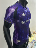 25/26 Man Utd Crown Purple Special Edition Blue Player Version Soccer Jersey